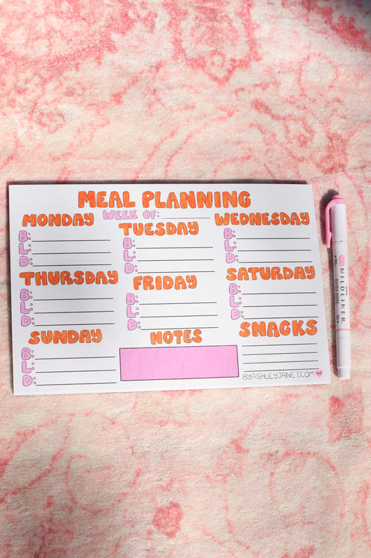 Meal Planner Notepad