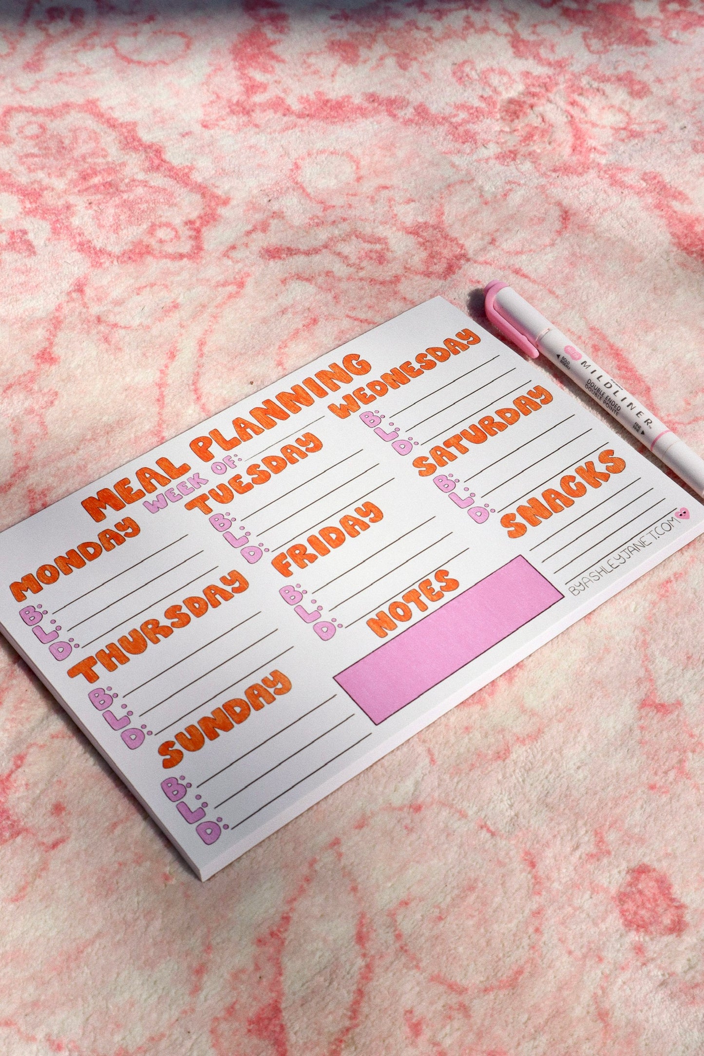 Meal Planner Notepad