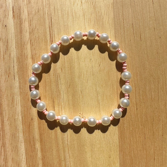 Pearls with Light Pink Beads Bracelet