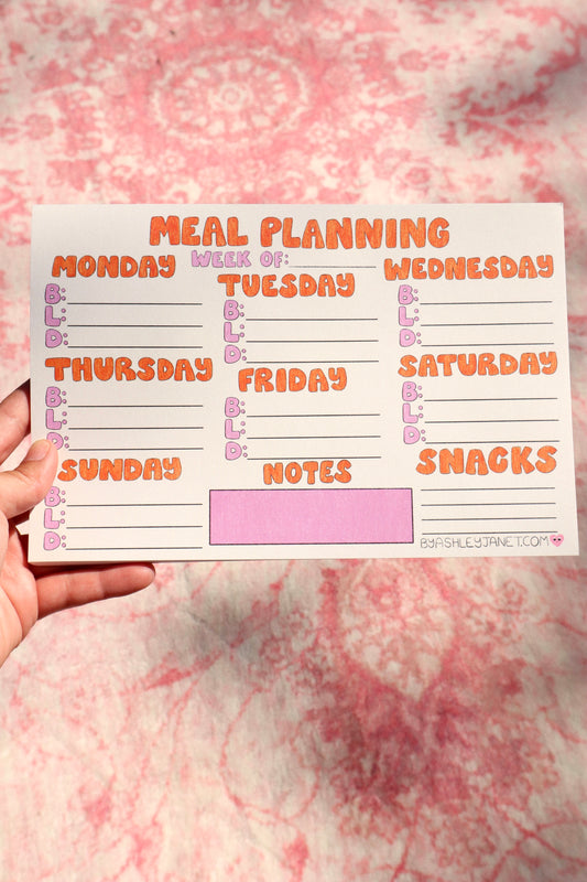 Meal Planner Notepad