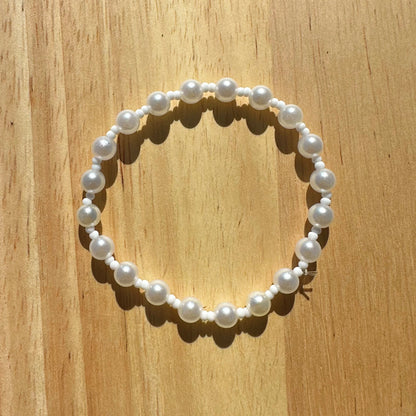 Pearls with White Beads Bracelet