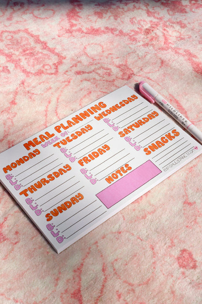 Meal Planner Notepad